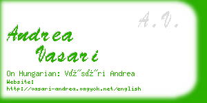 andrea vasari business card